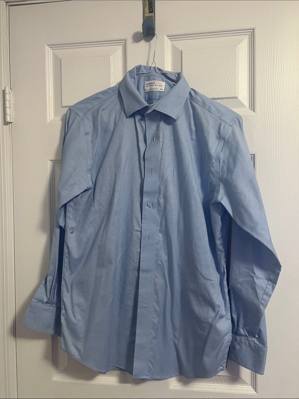 Lorenzo Uomo Light Blue Men's Dress Shirt - Point Collar